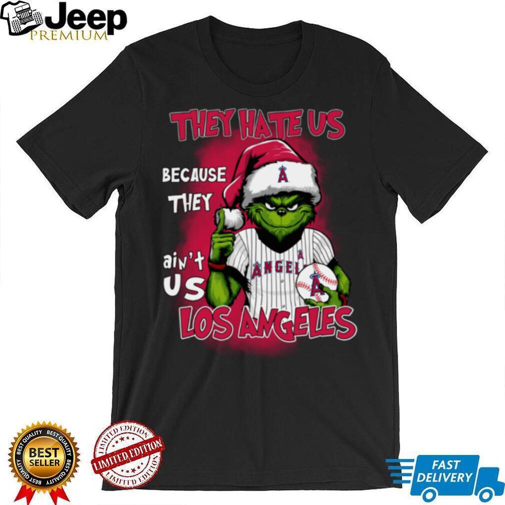 Grinch x They Hate Us Because They Ain’t Us Los Angeles Angels Baseball T Shirt Grinch x They Hate Us Because They Ain’t Us Los Angeles Angels Baseball T Shirt