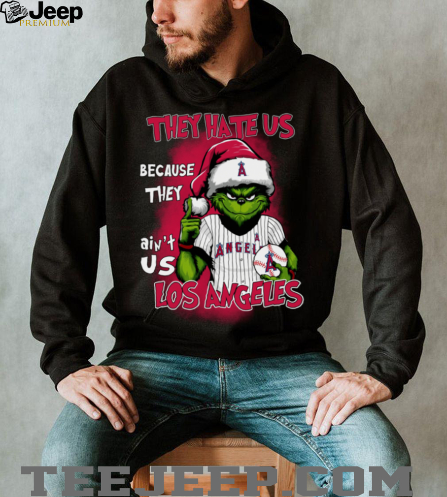 Grinch x They Hate Us Because They Ain’t Us Los Angeles Angels Baseball T Shirt Grinch x They Hate Us Because They Ain’t Us Los Angeles Angels Baseball T Shirt