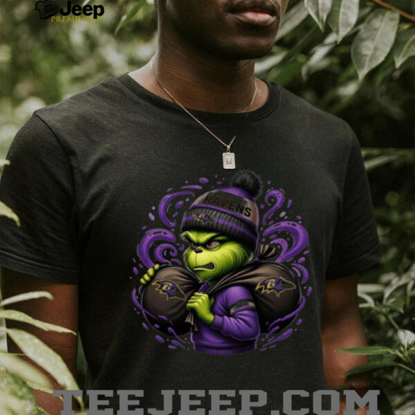 Grinchy Ravens Fan Tee