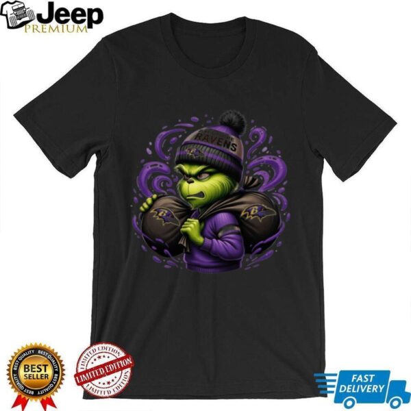 Grinchy Ravens Fan Tee