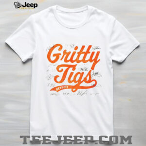 Gritty Tigs Detroit Tigers NFL Football 2025 signatures shirt