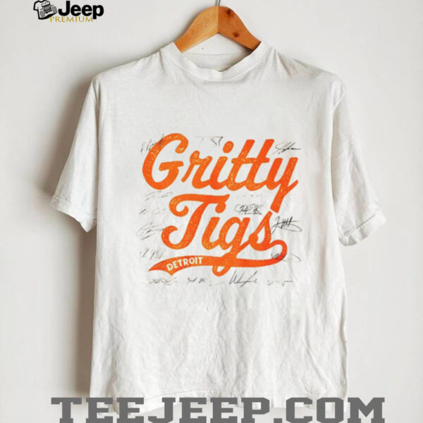 Gritty Tigs Detroit Tigers NFL Football 2025 signatures shirt