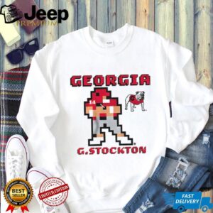 Gunner Stockton 8 bit Retro Baller Georgia Bulldogs football 2025 shirt
