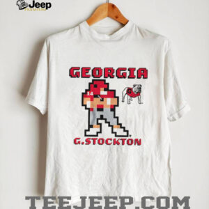 Gunner Stockton 8 bit Retro Baller Georgia Bulldogs football 2025 shirt