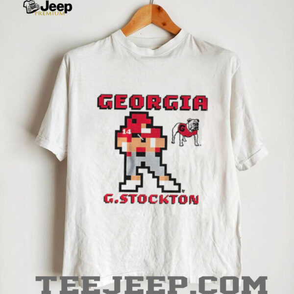 Gunner Stockton 8 bit Retro Baller Georgia Bulldogs football 2025 shirt