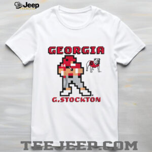 Gunner Stockton 8 bit Retro Baller Georgia Bulldogs football 2025 shirt