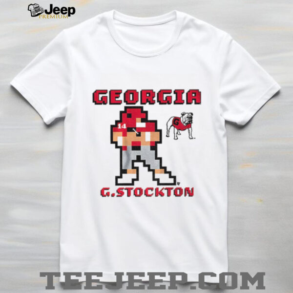 Gunner Stockton 8 bit Retro Baller Georgia Bulldogs football 2025 shirt