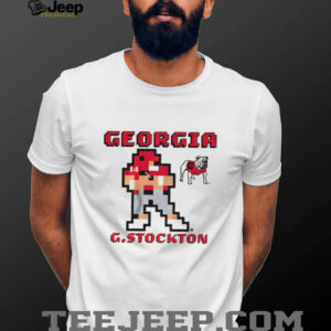 Gunner Stockton 8 bit Retro Baller Georgia Bulldogs football 2025 shirt