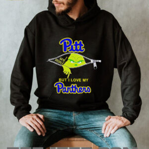Grinch Zipper I Hate People But I Love My Pittsburgh Panthers Shirt
