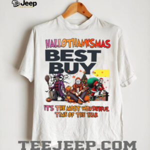 Hallothanksmas Horror Movies Shirt Best Buy Holiday Halloween Christmas Tee