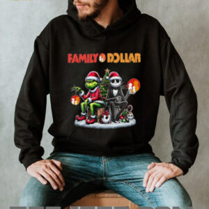 Halloween Christmas Grinch Skeleton Mashup Family Dollar Shirt