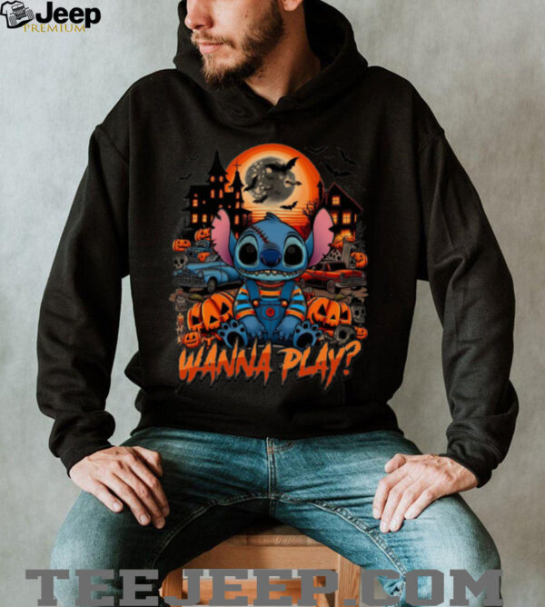 Halloween Stitch wanna play Tee