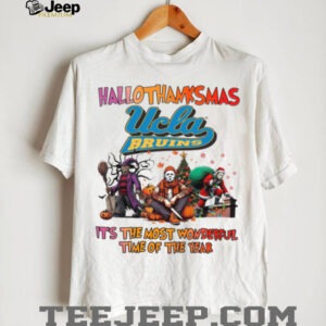 Halloween Thanksgiving Christmas Shirt Horror Movies X UCLA Bruins Hallothanksmas Tee