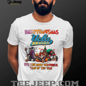 Halloween Thanksgiving Christmas Shirt Horror Movies X UCLA Bruins Hallothanksmas Tee
