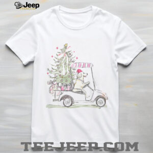 Hand drawing Dog with Christmas Tree Christmas 2025 shirt