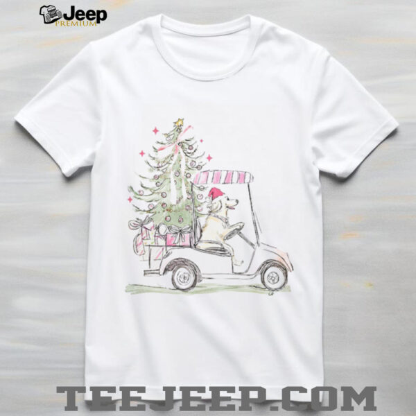 Hand drawing Dog with Christmas Tree Christmas 2025 shirt