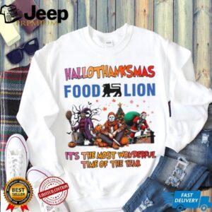 Horror Movies Food Lion Hallothanksmas It’s The Most Wonderful Time T Shirt