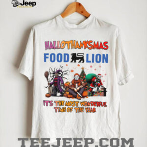 Horror Movies Food Lion Hallothanksmas It’s The Most Wonderful Time T Shirt