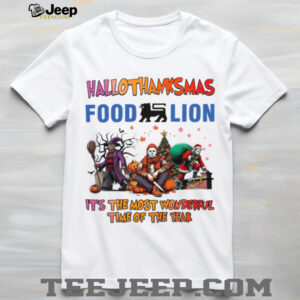 Horror Movies Food Lion Hallothanksmas It’s The Most Wonderful Time T Shirt