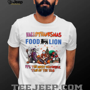 Horror Movies Food Lion Hallothanksmas It’s The Most Wonderful Time T Shirt