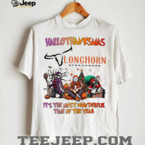 Horror Movies Longhorn Steakhouse Hallothanksmas It’s The Most Wonderful Time T Shirt