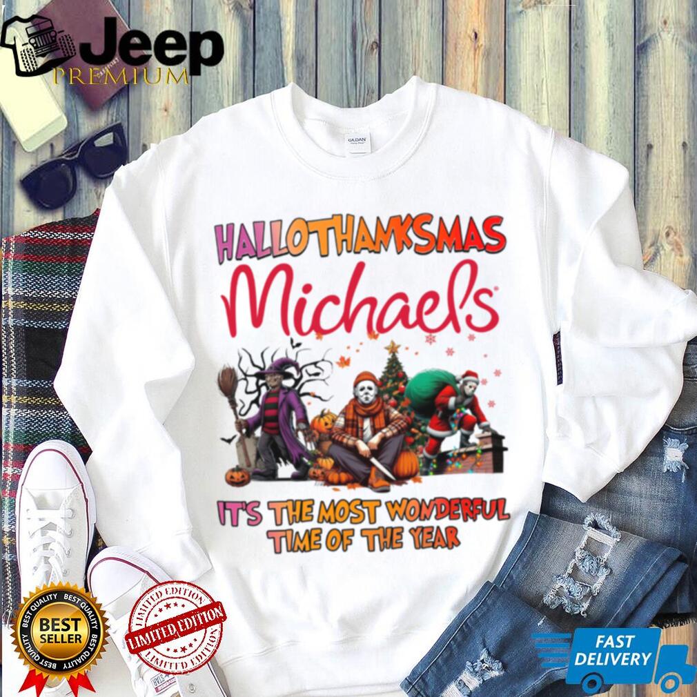 Horror Movies Michael’s Hallothanksmas It’s The Most Wonderful Time T Shirt Horror Movies Michael’s Hallothanksmas It’s The Most Wonderful Time T Shirt