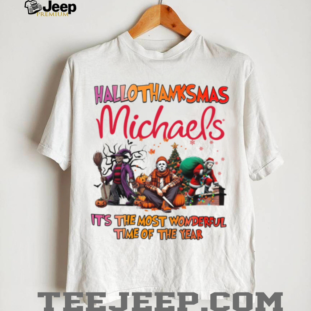 Horror Movies Michael’s Hallothanksmas It’s The Most Wonderful Time T Shirt Horror Movies Michael’s Hallothanksmas It’s The Most Wonderful Time T Shirt