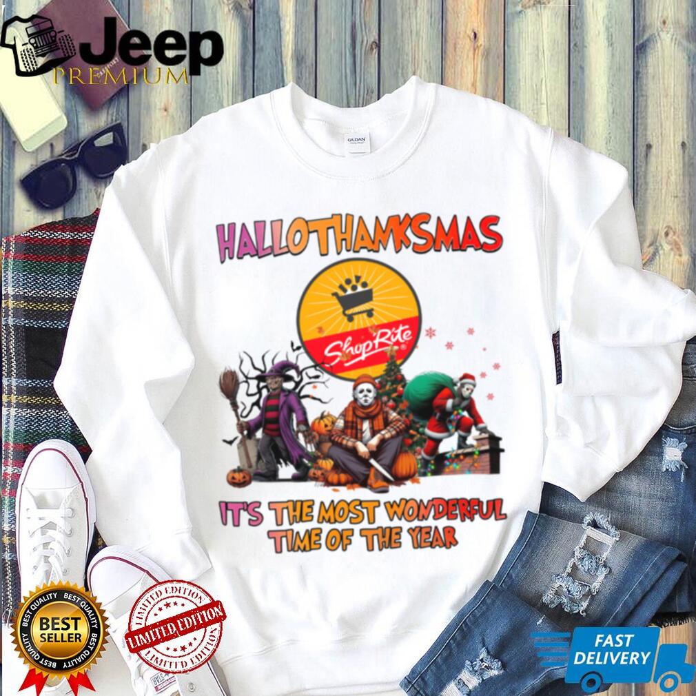 Horror Movies Shop Rite Hallothanksmas It’s The Most Wonderful Time T Shirt Horror Movies Shop Rite Hallothanksmas It’s The Most Wonderful Time T Shirt