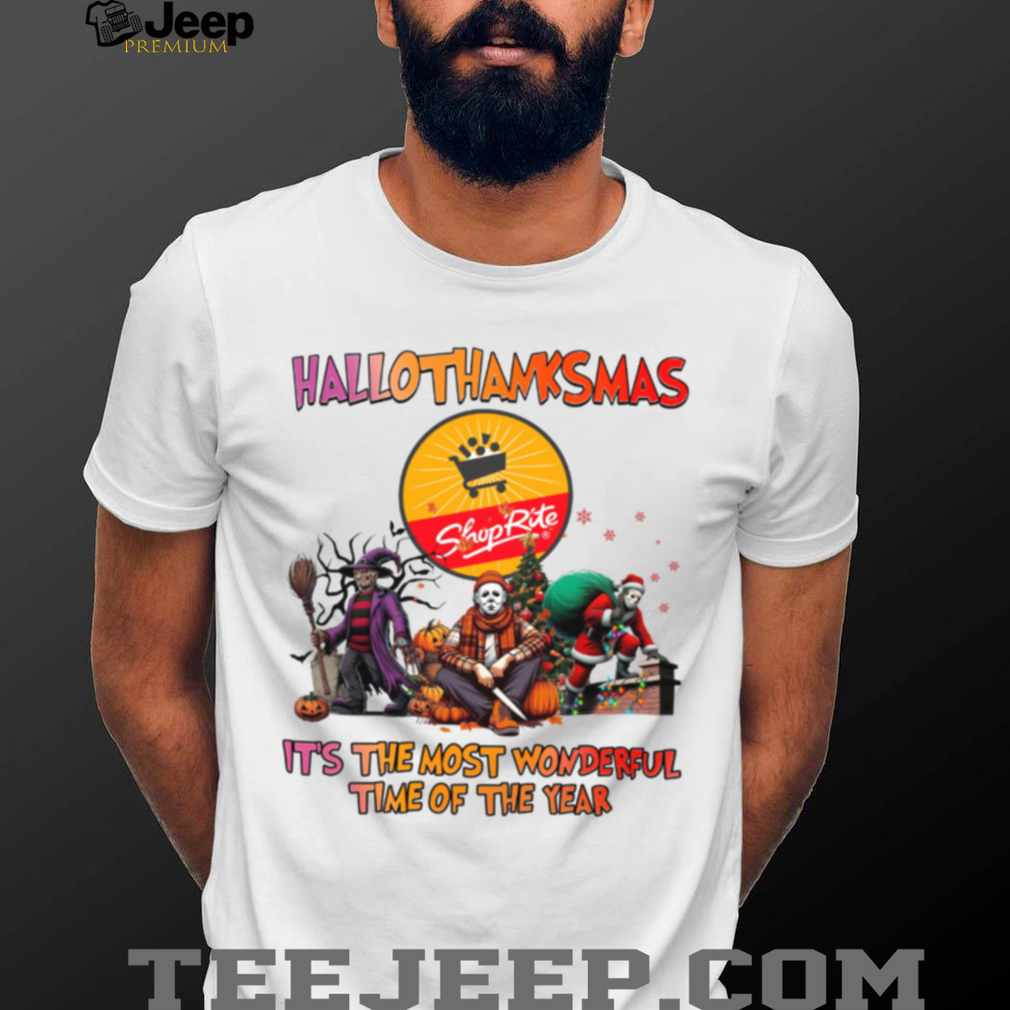 Horror Movies Shop Rite Hallothanksmas It’s The Most Wonderful Time T Shirt Horror Movies Shop Rite Hallothanksmas It’s The Most Wonderful Time T Shirt