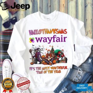Horror Movies Wayfair Hallothanksmas It’s The Most Wonderful Time T Shirt