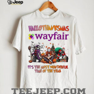 Horror Movies Wayfair Hallothanksmas It’s The Most Wonderful Time T Shirt