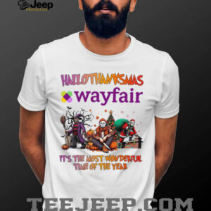 Horror Movies Wayfair Hallothanksmas It’s The Most Wonderful Time T Shirt
