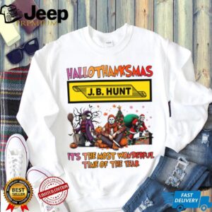 Horror Movies X J.B.Hunt Hallothanksmas Shirt It’s the Most Wonderful Time of the Year Tee