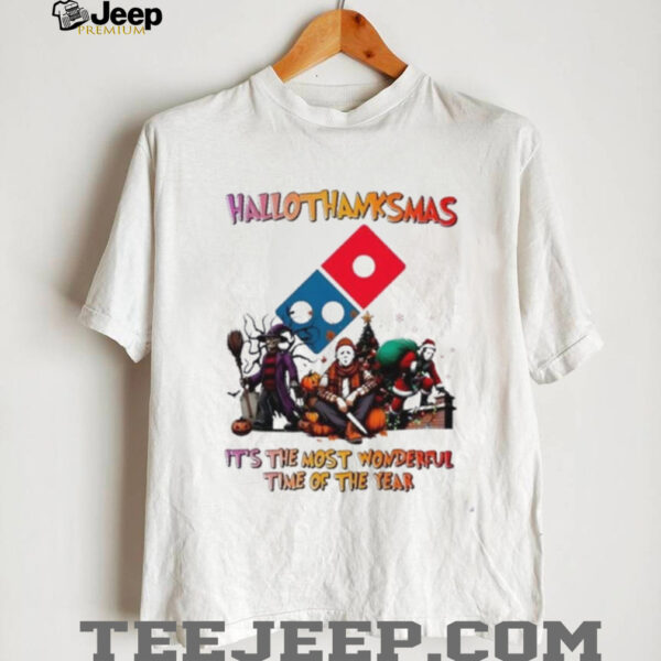 Horror Movies x Domino’s Pizza happy HalloThanksMas it’s the most wonderful time of the year shirt