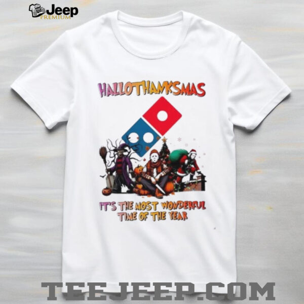 Horror Movies x Domino’s Pizza happy HalloThanksMas it’s the most wonderful time of the year shirt