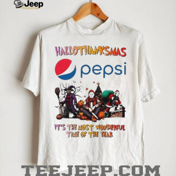 Horror Movies x Pepsi happy HalloThanksMas it’s the most wonderful time of the year shirt