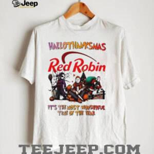 Horror Movies x Red Robin happy HalloThanksMas it’s the most wonderful time of the year shirt