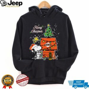 San Francisco Giants Merry Christmas With Snoopy Baby T Shirt