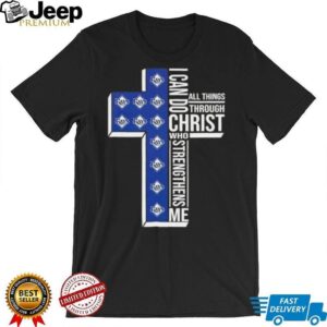 I can do all things through Christ who strengthens me Tampa Bay Rays baseball cross shirt