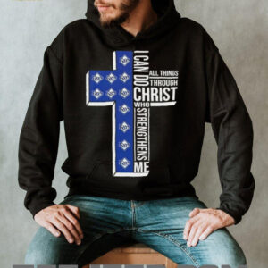 I can do all things through Christ who strengthens me Tampa Bay Rays baseball cross shirt