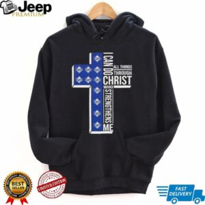 I can do all things through Christ who strengthens me Tampa Bay Rays baseball cross shirt