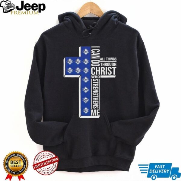 I can do all things through Christ who strengthens me Tampa Bay Rays baseball cross shirt
