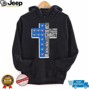 I can do all things through Christ who strengthens me Toronto Blue Jays baseball cross shirt