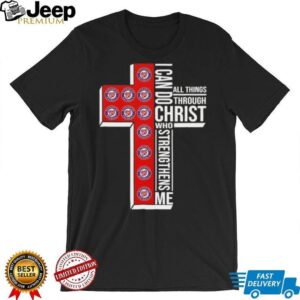 I can do all things through Christ who strengthens me Washington Nationals baseball cross shirt