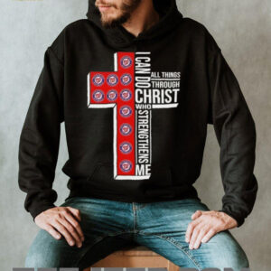 I can do all things through Christ who strengthens me Washington Nationals baseball cross shirt