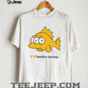 I love Hamilton Harbour orange fish shirt
