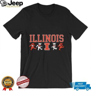 Illinois Fighting Illini X Grateful Dead Mascot Bears T Shirt