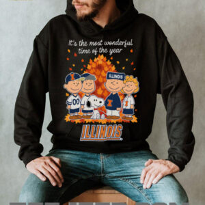 Illinois Fighting Illini X Peanuts It’S The Most Wonderful Time Of The Year The Fall Shirt