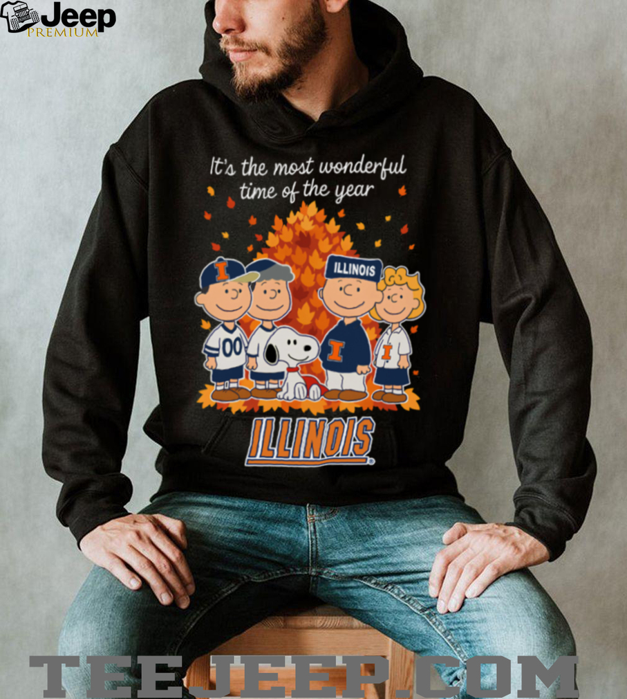 Illinois Fighting Illini X Peanuts It’S The Most Wonderful Time Of The Year The Fall Shirt Illinois Fighting Illini X Peanuts It’S The Most Wonderful Time Of The Year The Fall Shirt
