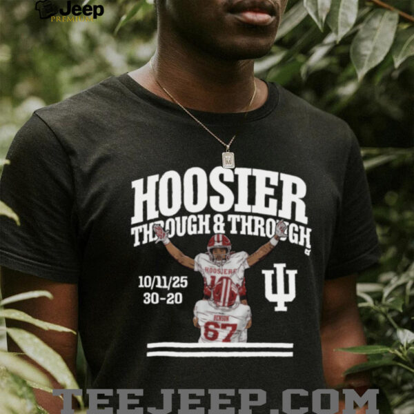 Indiana Hoosier Elijah Sarratt Through & Through Score TShirt